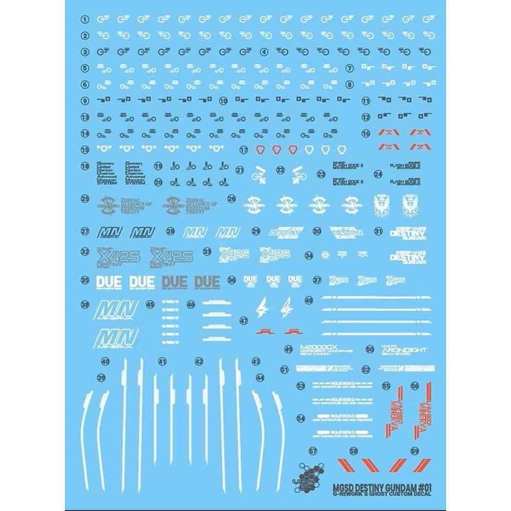 G-Rework CD-MS05 Premium Decal for MGSD Destiny Gundam