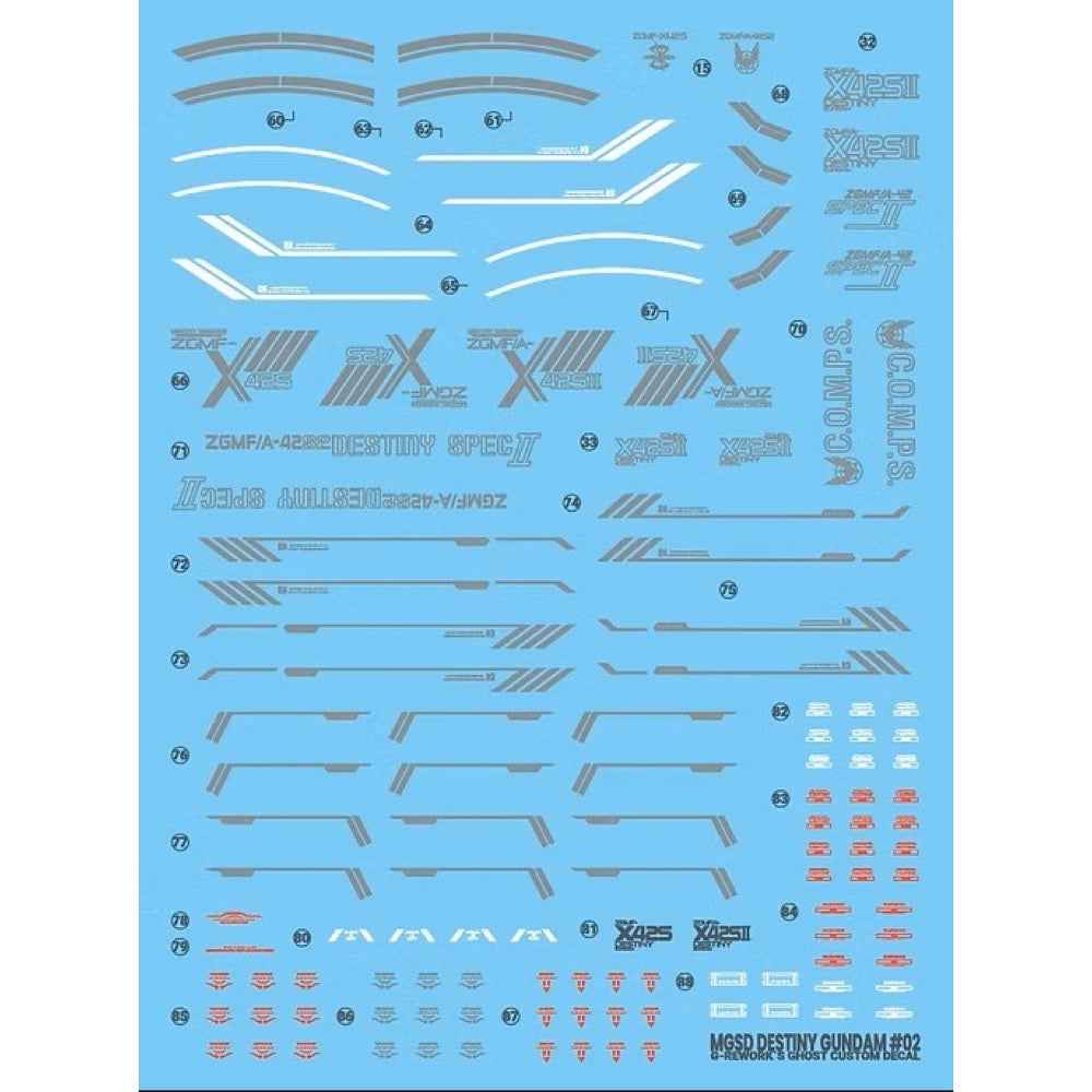 G-Rework CD-MS05 Premium Decal for MGSD Destiny Gundam