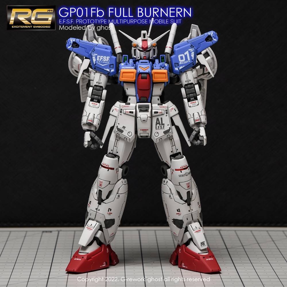 G-Rework CD-RG13 Premium Decal for RG Gundam Gp01Fb Full Burnern