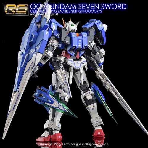G-Rework CD-RG18-7S Premium Decal for RG OO Seven Sword