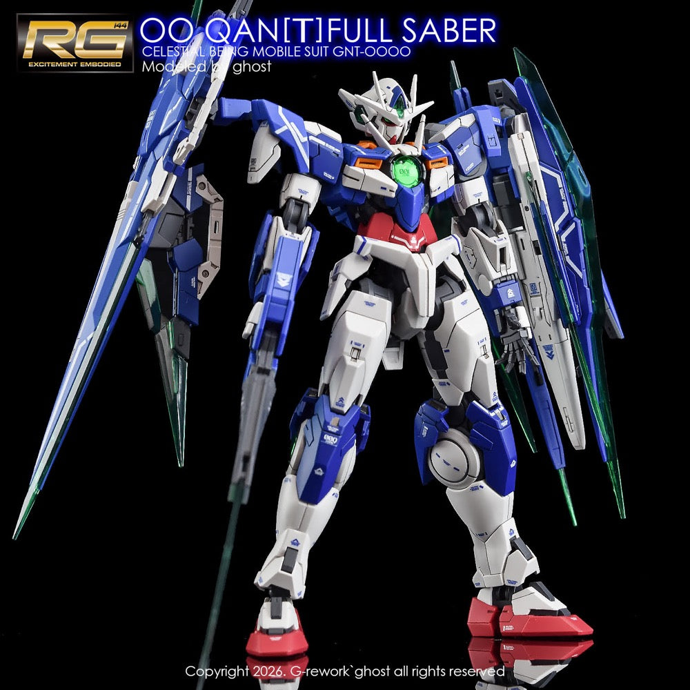 G-Rework CD-RG21-FS Premium Decal for RG OO Qan[T] Full Saber