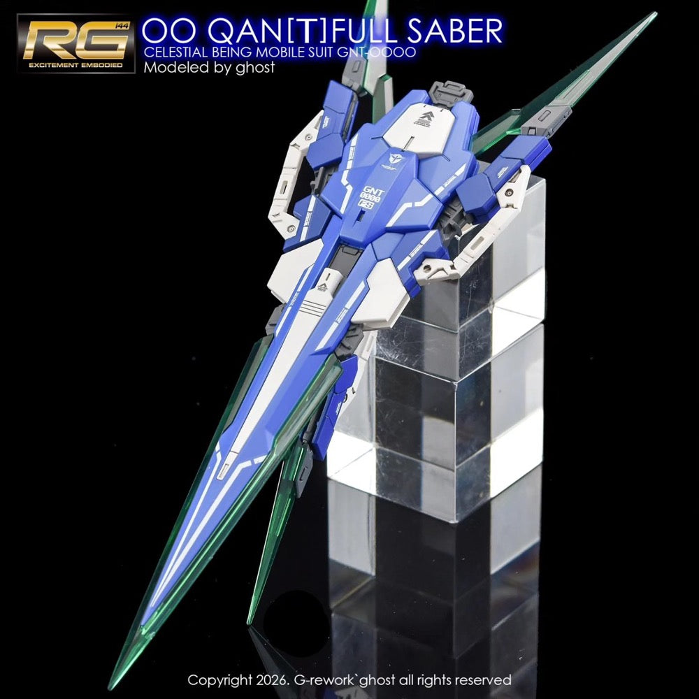 G-Rework CD-RG21-FS Premium Decal for RG OO Qan[T] Full Saber