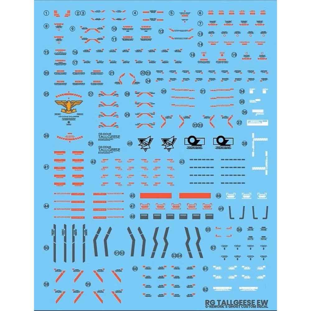 G-Rework CD-RG28 Premium Decal for RG Tallgeese EW