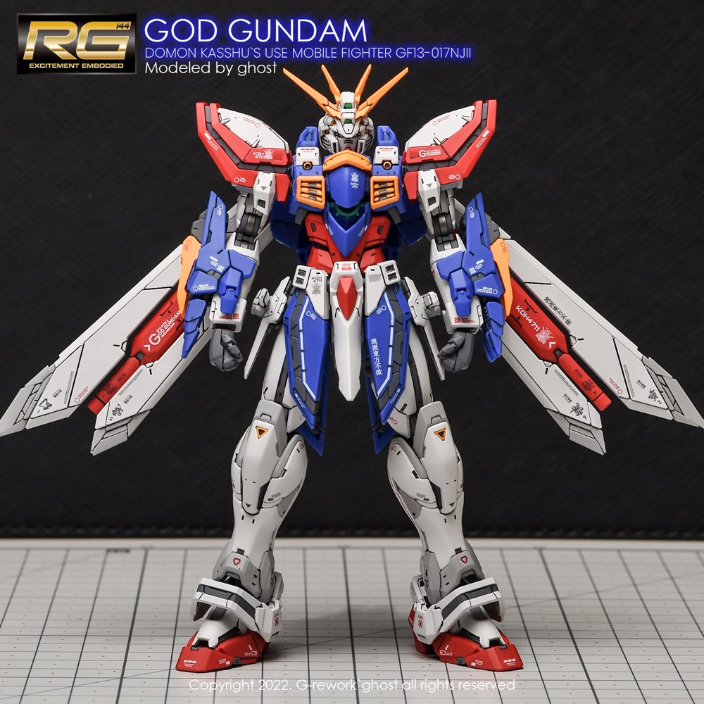 G-Rework CD-RG37 Premium Decal for RG God Gundam