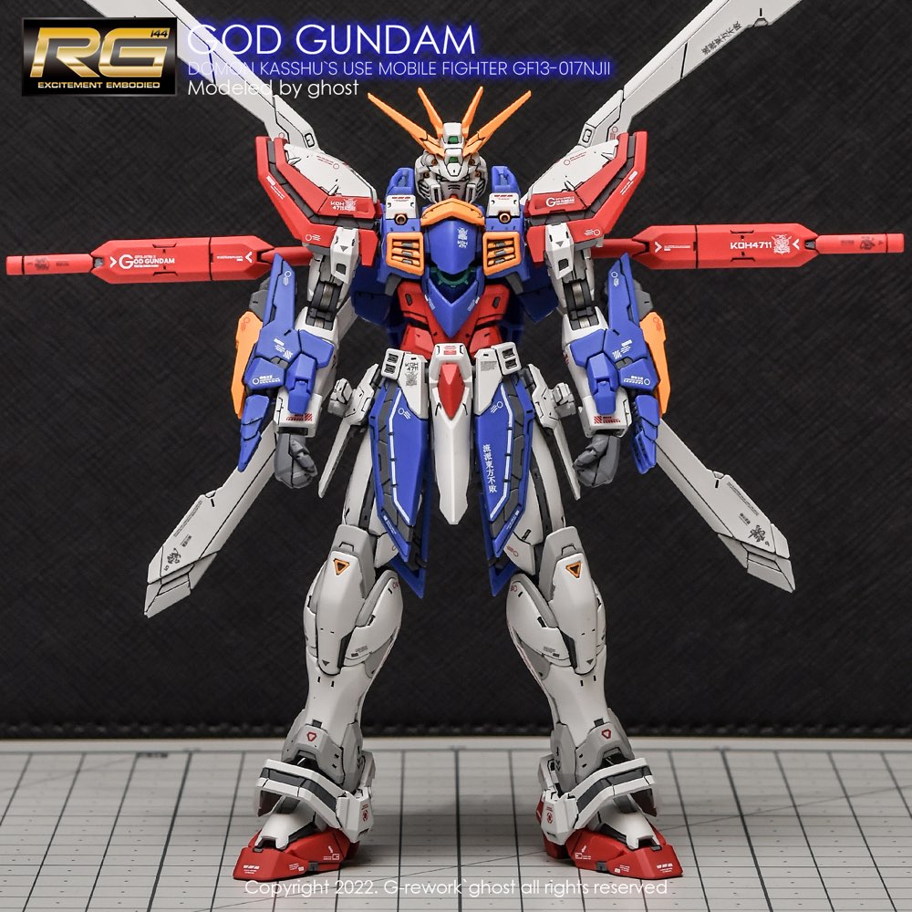 G-Rework CD-RG37 Premium Decal for RG God Gundam