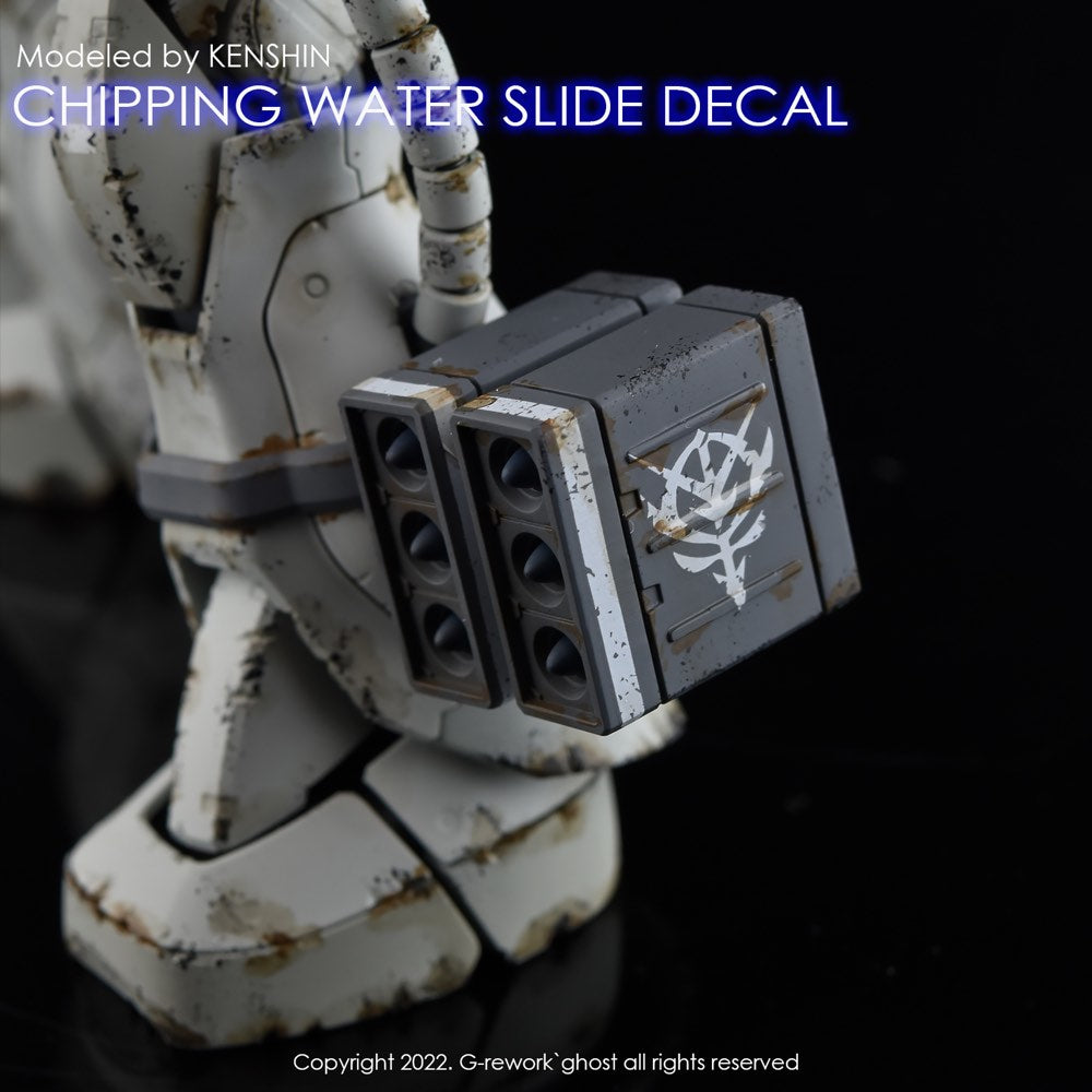 G-Rework CP-CU-01-W Premium Decal for Chipping Decal Custom 01 White