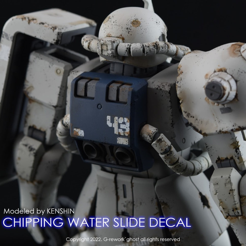 G-Rework CP-EF-01-W Premium Decal for Chipping Decal EFF 01 White