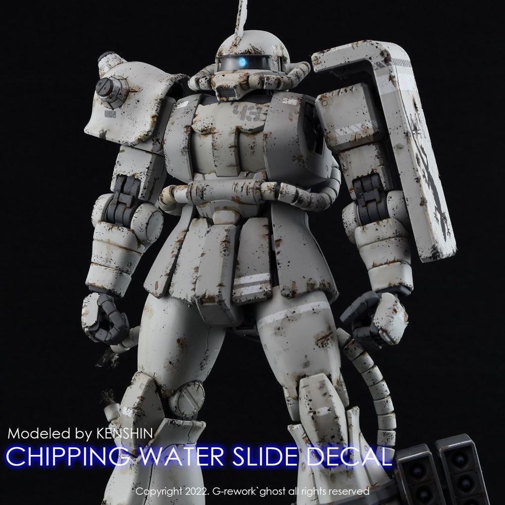 G-Rework CP-N-01-G Premium Decal for Chipping Decal Number 01 Gray