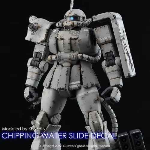 G-Rework CP-Z-01-W Premium Decal for Chipping Decal Zeon 01 White