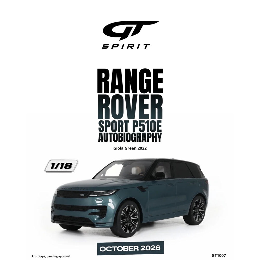GT-Spirit 1/18 Range Rover Sport P510E Autobiography Giola Green 2022