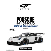GT-Spirit 1/18 Porsche 911 (992.1) GT3 R Rennsport White 2023