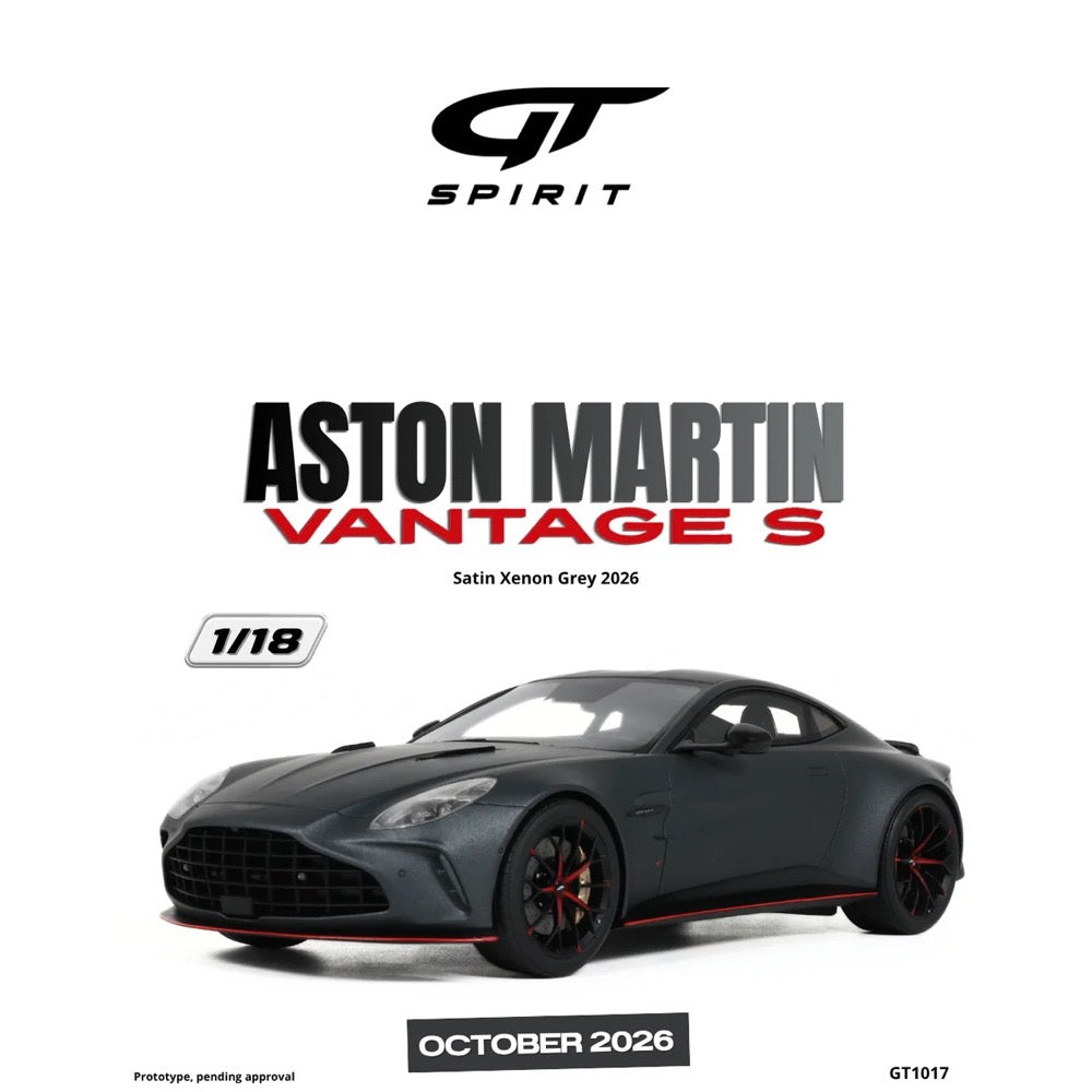 GT-Spirit 1/18 Aston Martin Vantage S Satin Xenon Grey 2026