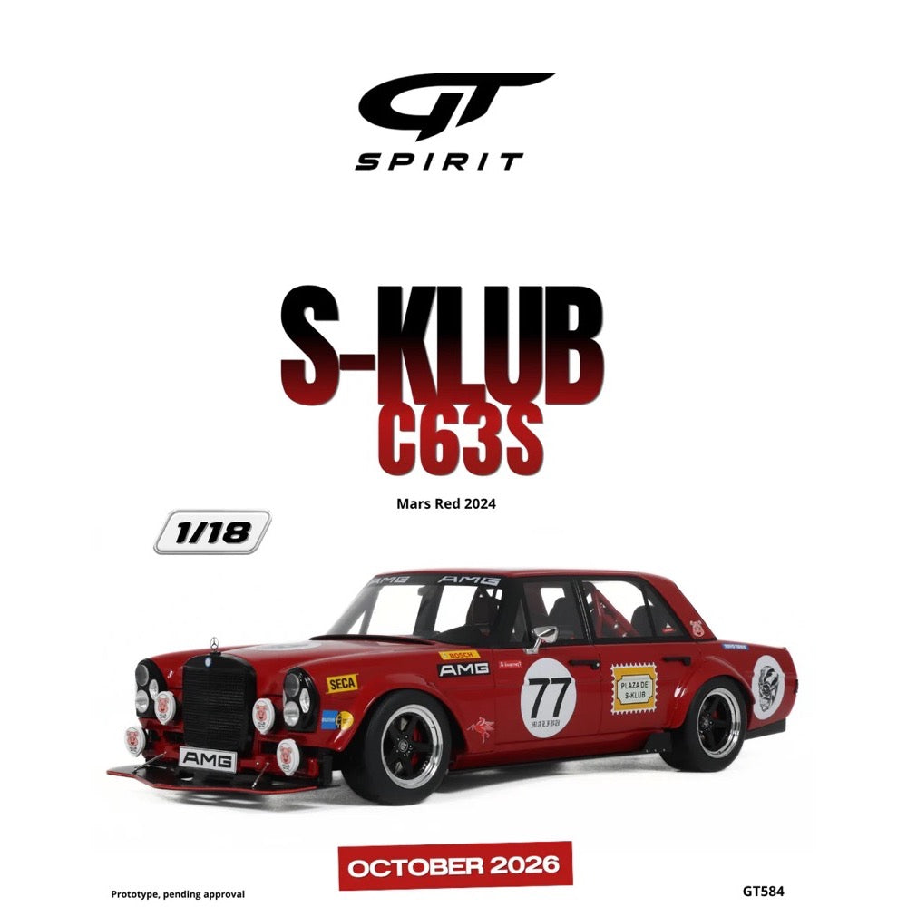 GT-Spirit 1/18 S-Klub C63S Mars Red 2024