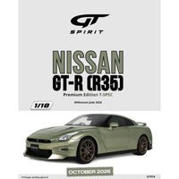 GT-Spirit 1/18 Nissan GT-R (R35) Premium Edition T-Spec Millennium Jade 2024