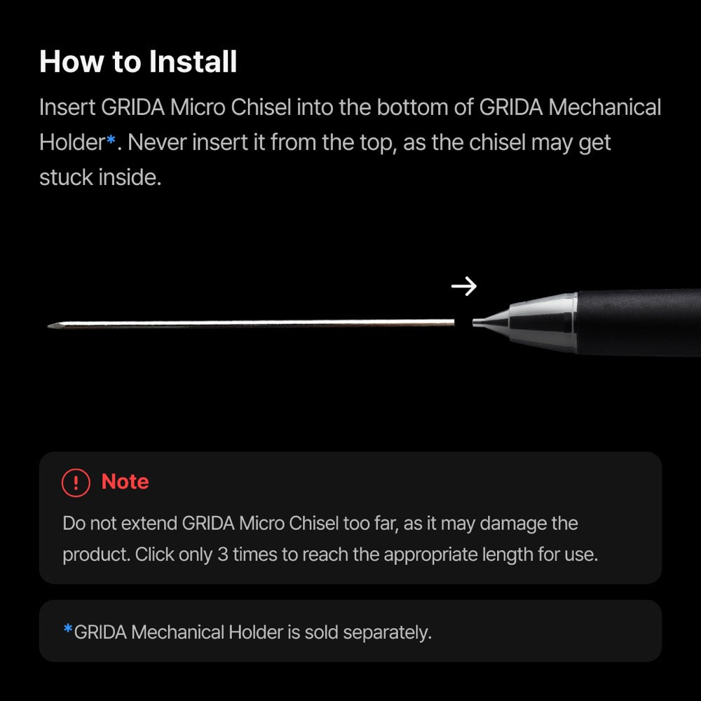 Gunprimer G05-MC1 Grida Micro Chisel / 2ea