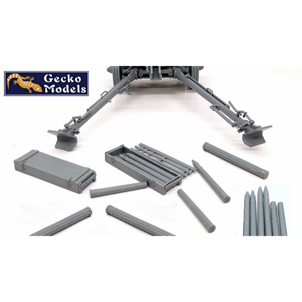 Gecko 16GM0014 1/16 German 7.5cm PaK40 Ammo Boxes With Shells Set