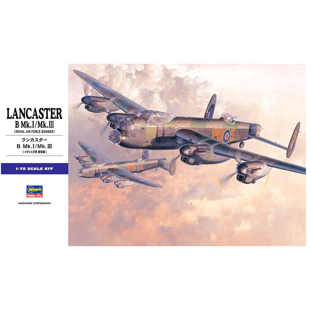 Hasegawa 00553AU 1/72 Lancaster B. Mk.I/Mk.Iii W/Raaf Decals 4967834015531