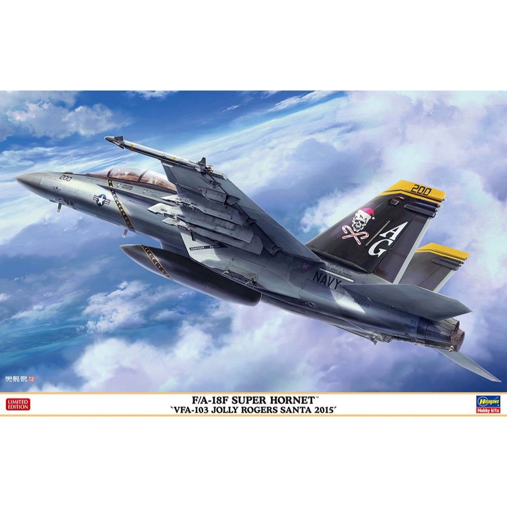 Hasegawa 7560 1/48 F/A-18F Super Hornet VFA-103 Jolly Rogers Santa 2015 4967834075603
