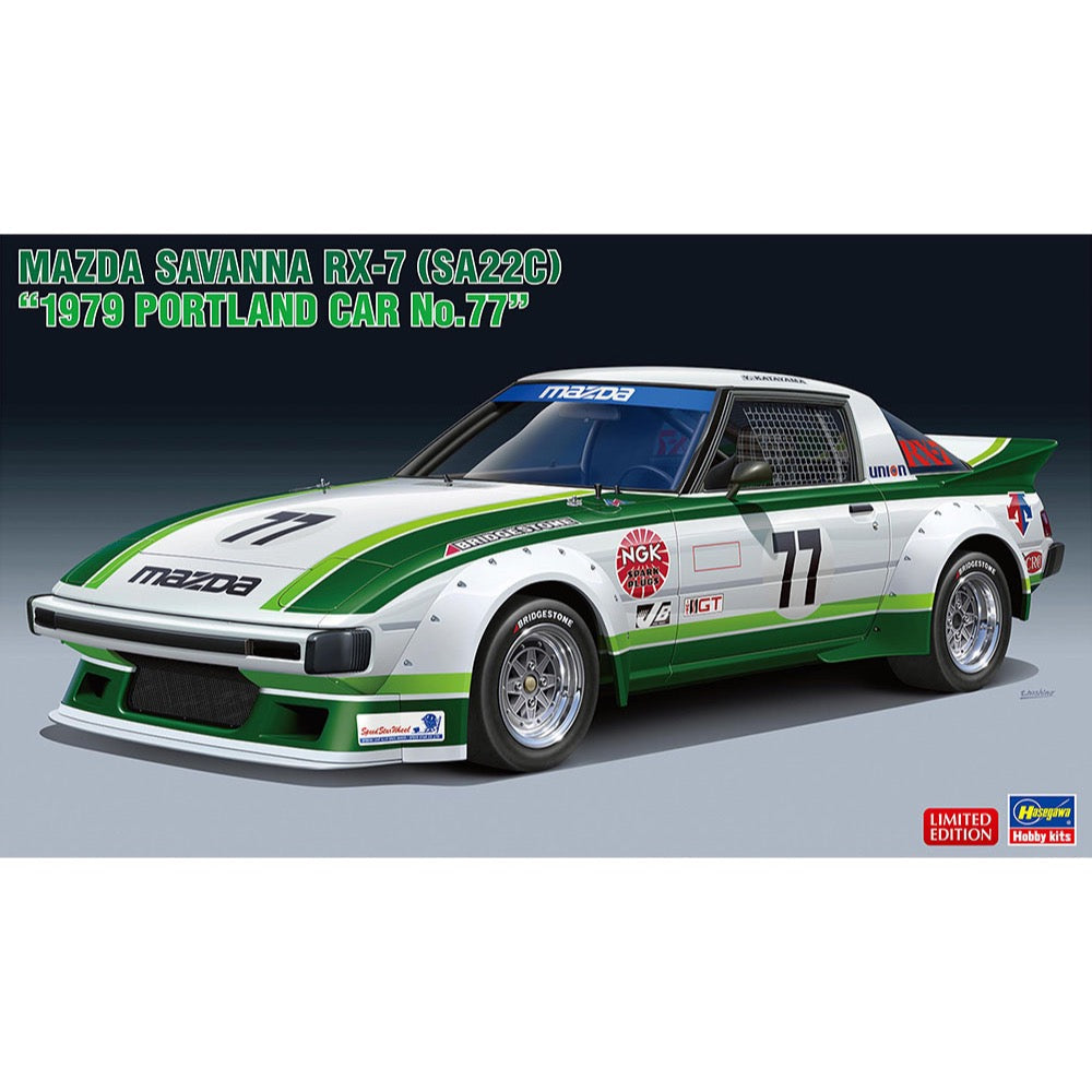 Hasegawa 20661 1/24 Mazda Savanna Rx-7 SA22C 1979 Portland Car No.77 4967834206618