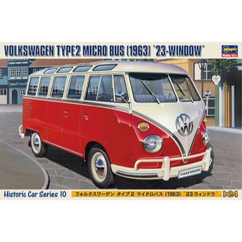 Hasegawa 21210 1/24 Volkswagen Type 2 Micro Bus  1963 23-Window