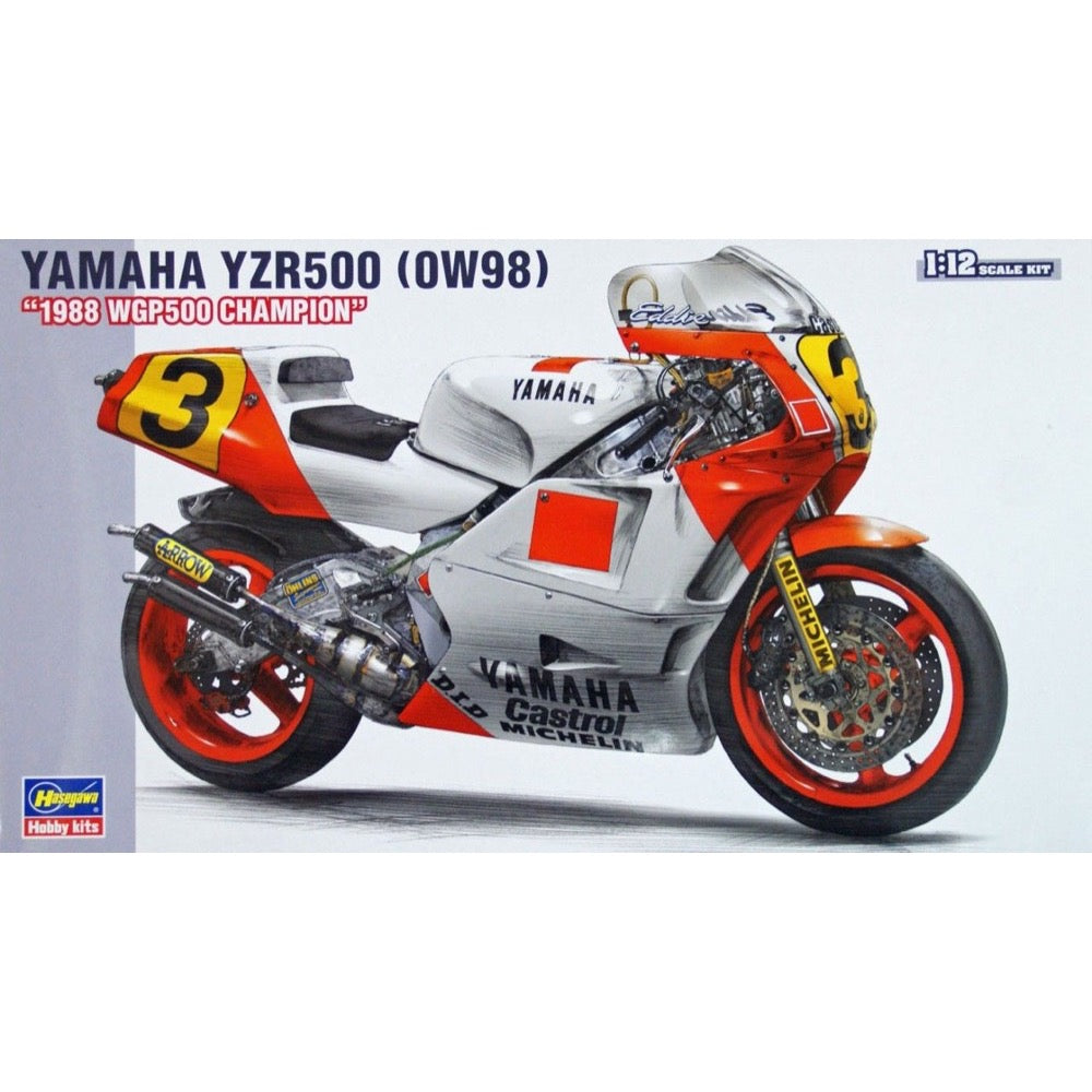 Haswgawa 21503 1/12 Yamaha YZR500 0W98 1988 WGP500 Champion