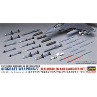 Hasegawa 1/72 Aircraft Weapons V: U.S. Missiles And Launcher Set