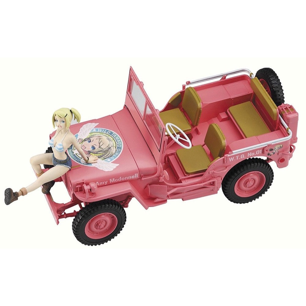 Hasegawa 52156 1/24 Wild Egg Girls 1/4 Ton 4×4 Utility Truck “Amy Mcdonnell