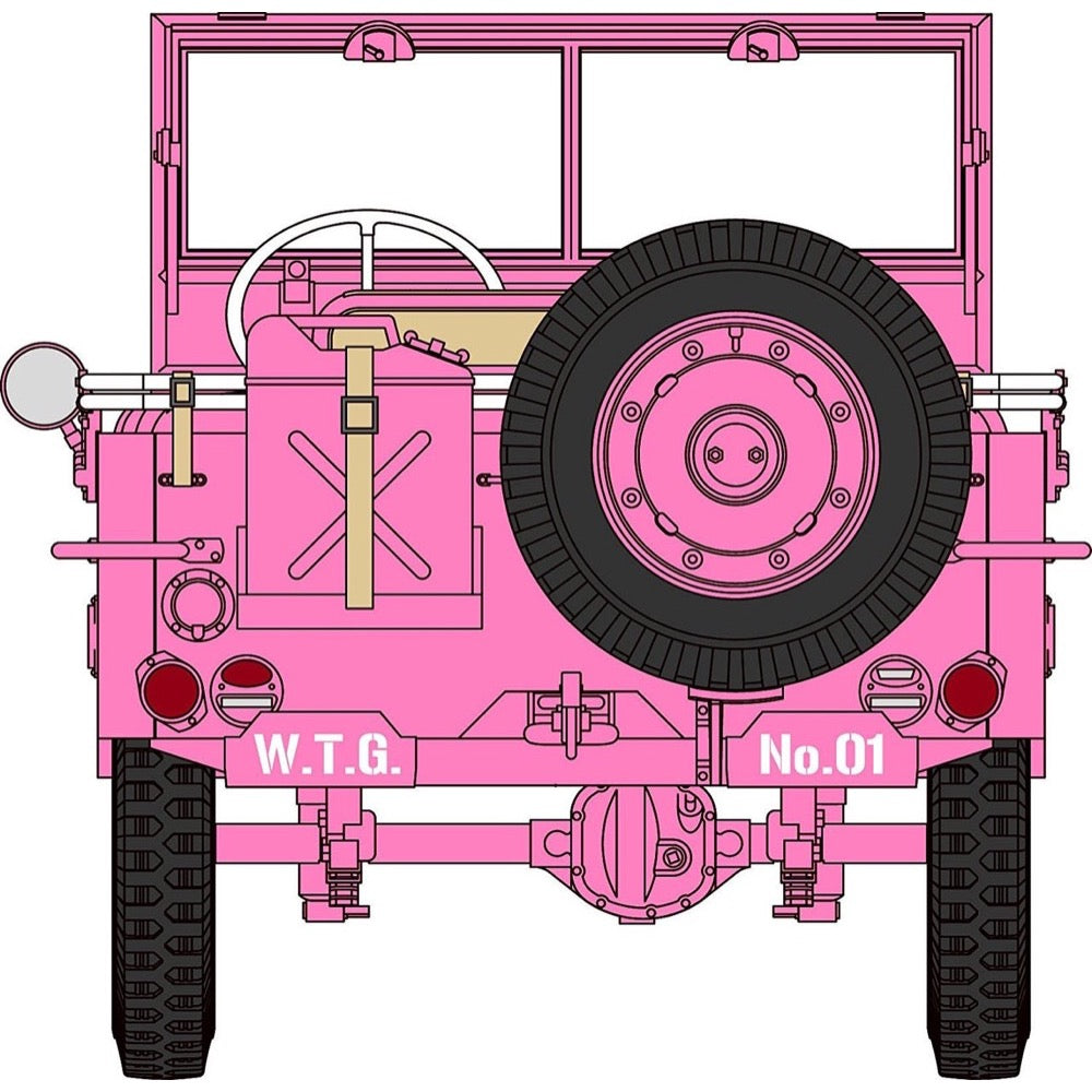 Hasegawa 52156 1/24 Wild Egg Girls 1/4 Ton 4×4 Utility Truck “Amy Mcdonnell