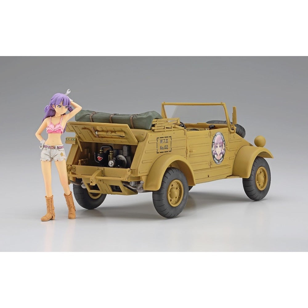 Hasegawa 52160 1/24 Wild Egg Girls Pkw.K1 Kubelwagen Type 82 Claire Frost