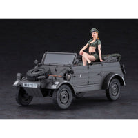 Hasegawa 1/24 Pkw.K1 Kubelwagen Type 82 W Blond Girl's Figure