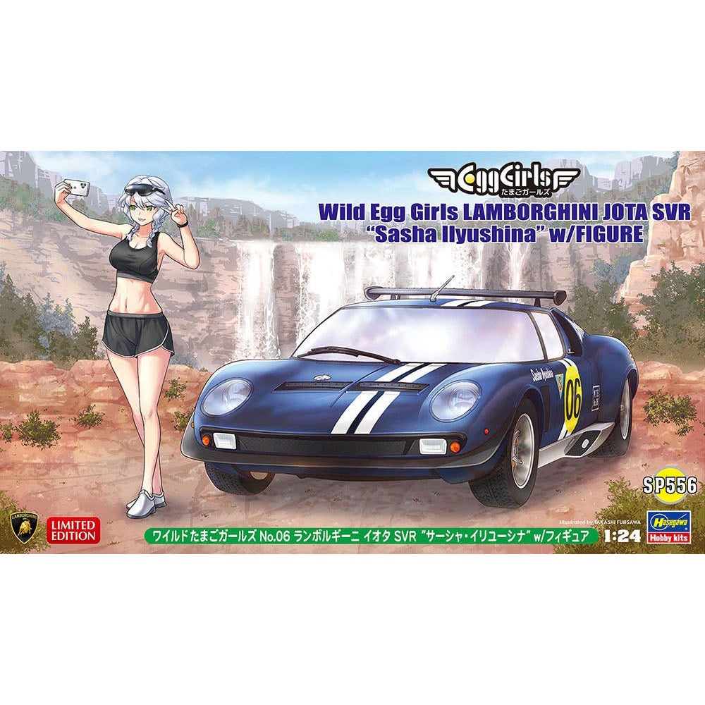 Hasegawa 1/24 Wild Egg Girls Lamborghini Jota SVR "Sasha Ilyushina" w/Figure