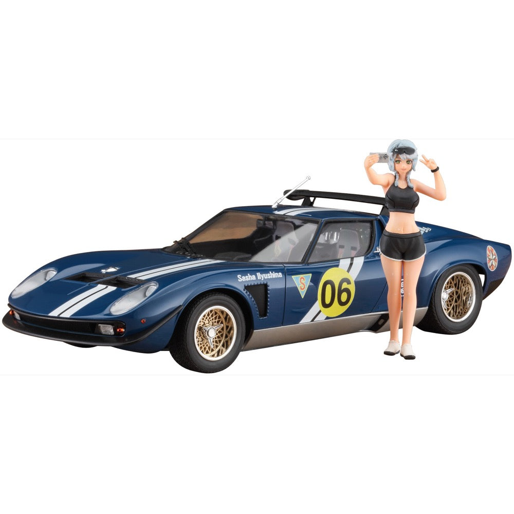 Hasegawa 1/24 Wild Egg Girls Lamborghini Jota SVR "Sasha Ilyushina" w/Figure