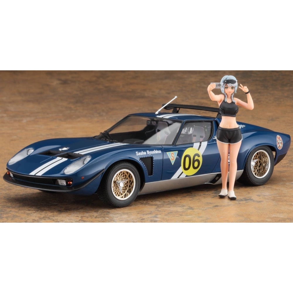Hasegawa 1/24 Wild Egg Girls Lamborghini Jota SVR "Sasha Ilyushina" w/Figure
