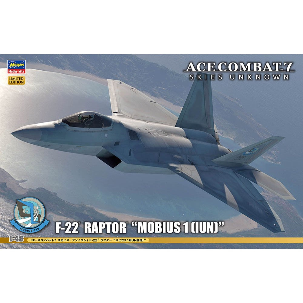Haswgawa 52371 1/48 Ace Combat 7 Skies Unknown F-22 Raptor Mobius 1 IUN