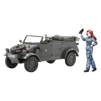 Hasegawa 1/24 Pkw.K1 Kubelwagen Type 82 Early Version Mikumo Shiranagi with Figure