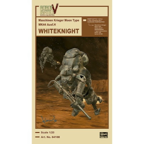 Hasegawa 1/20 Robot Battle V(Five) Maschinen Krieger Moon Type MK44 Ausf.H Whiteknight