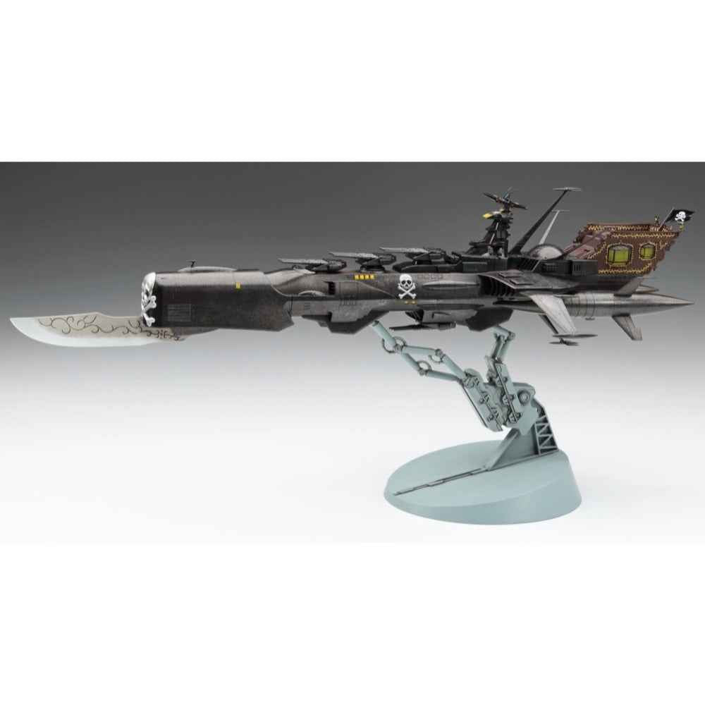 Hasegawa H64815 1/1500 Captain Harlock Space Pirate Dimension Voyage Space Pirate Battleship Arcadia Third Ship Variant Attack Enhanced Type with Acrylic Stand Figure