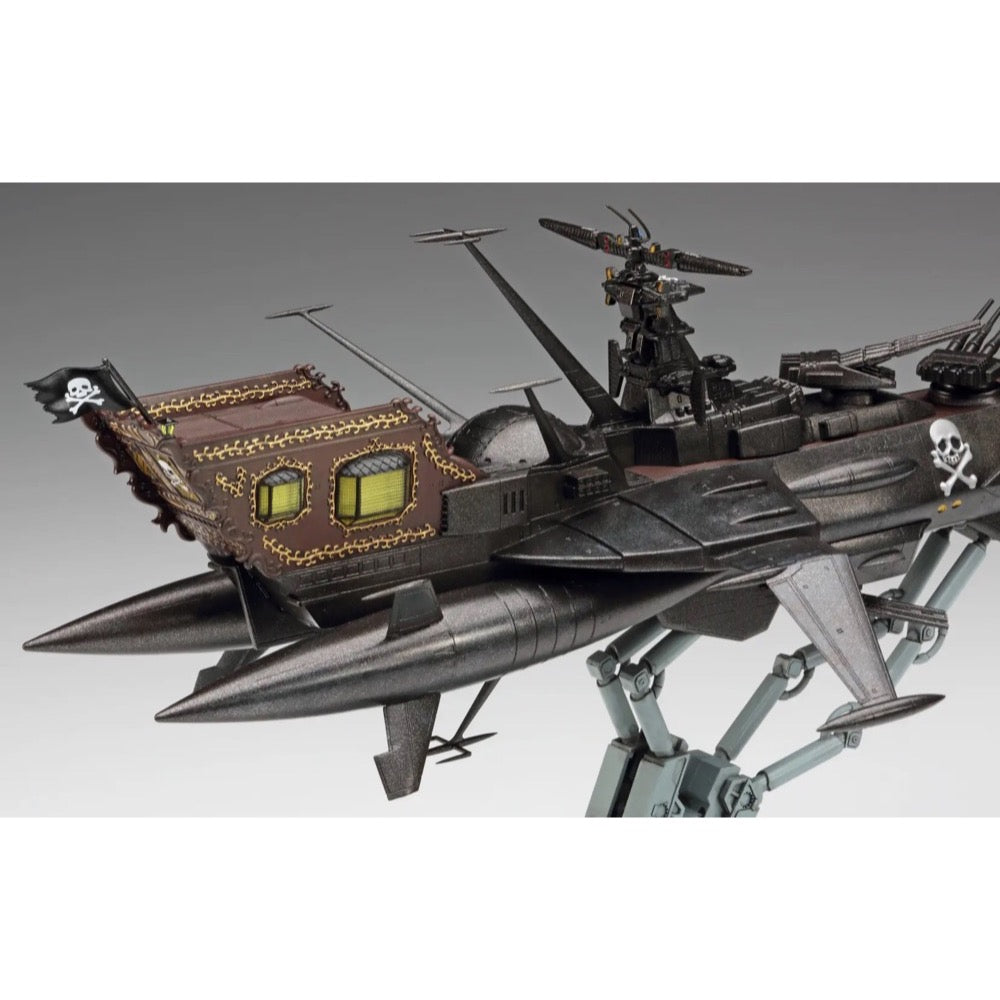 Hasegawa H64815 1/1500 Captain Harlock Space Pirate Dimension Voyage Space Pirate Battleship Arcadia Third Ship Variant Attack Enhanced Type with Acrylic Stand Figure 4967834648159
