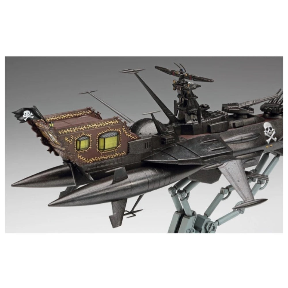 Hasegawa H64815 1/1500 Captain Harlock Space Pirate Dimension Voyage Space Pirate Battleship Arcadia Third Ship Variant Attack Enhanced Type with Acrylic Stand Figure 4967834648159