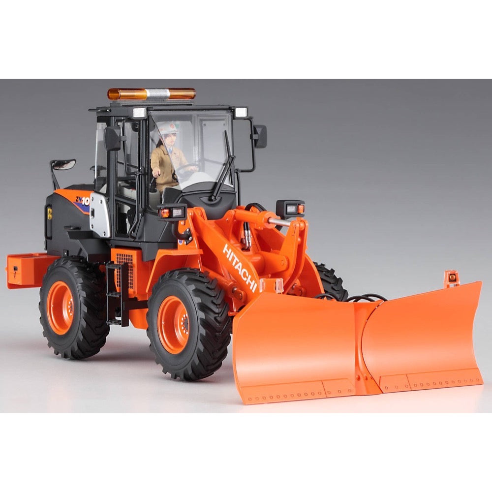 Hasegawa 66102 1/35 Hitachi Wheel Loader ZW100-6 Multiplow Snowplow Working Machine 4967834661028
