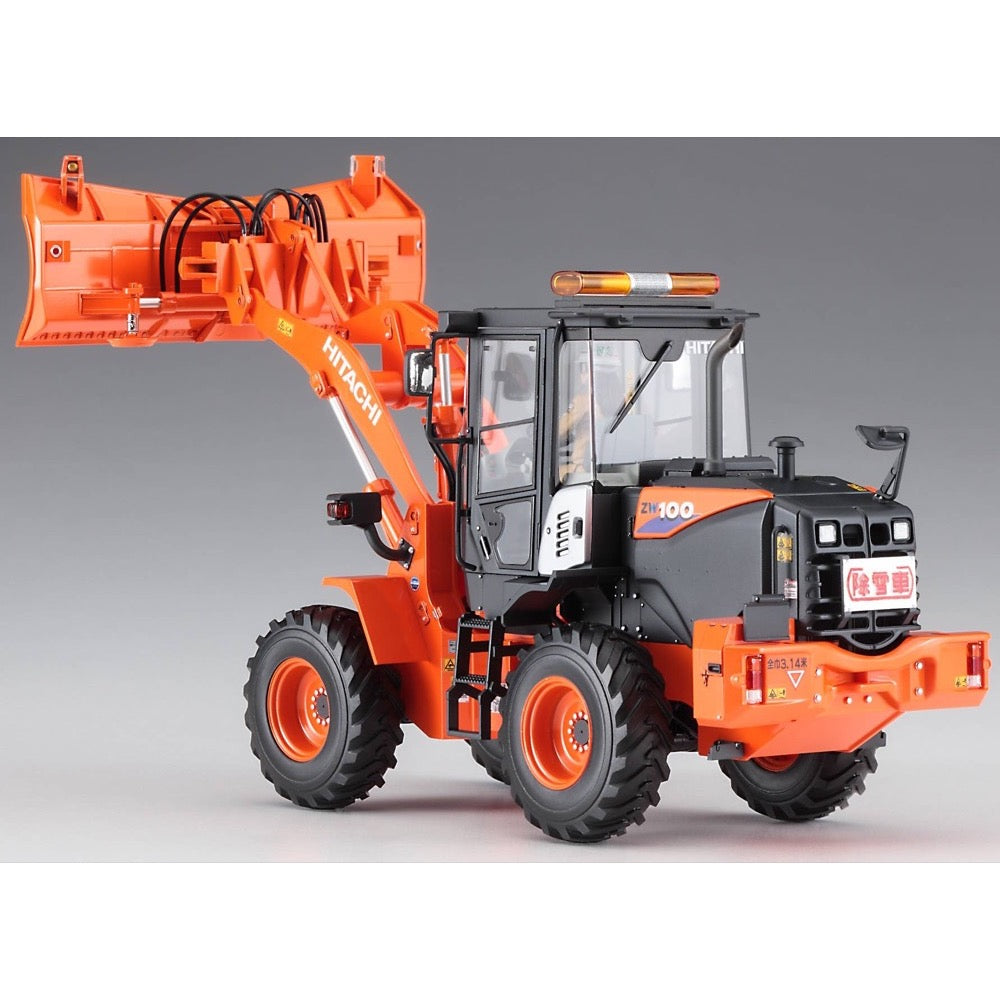 Hasegawa 66102 1/35 Hitachi Wheel Loader ZW100-6 Multiplow Snowplow Working Machine 4967834661028