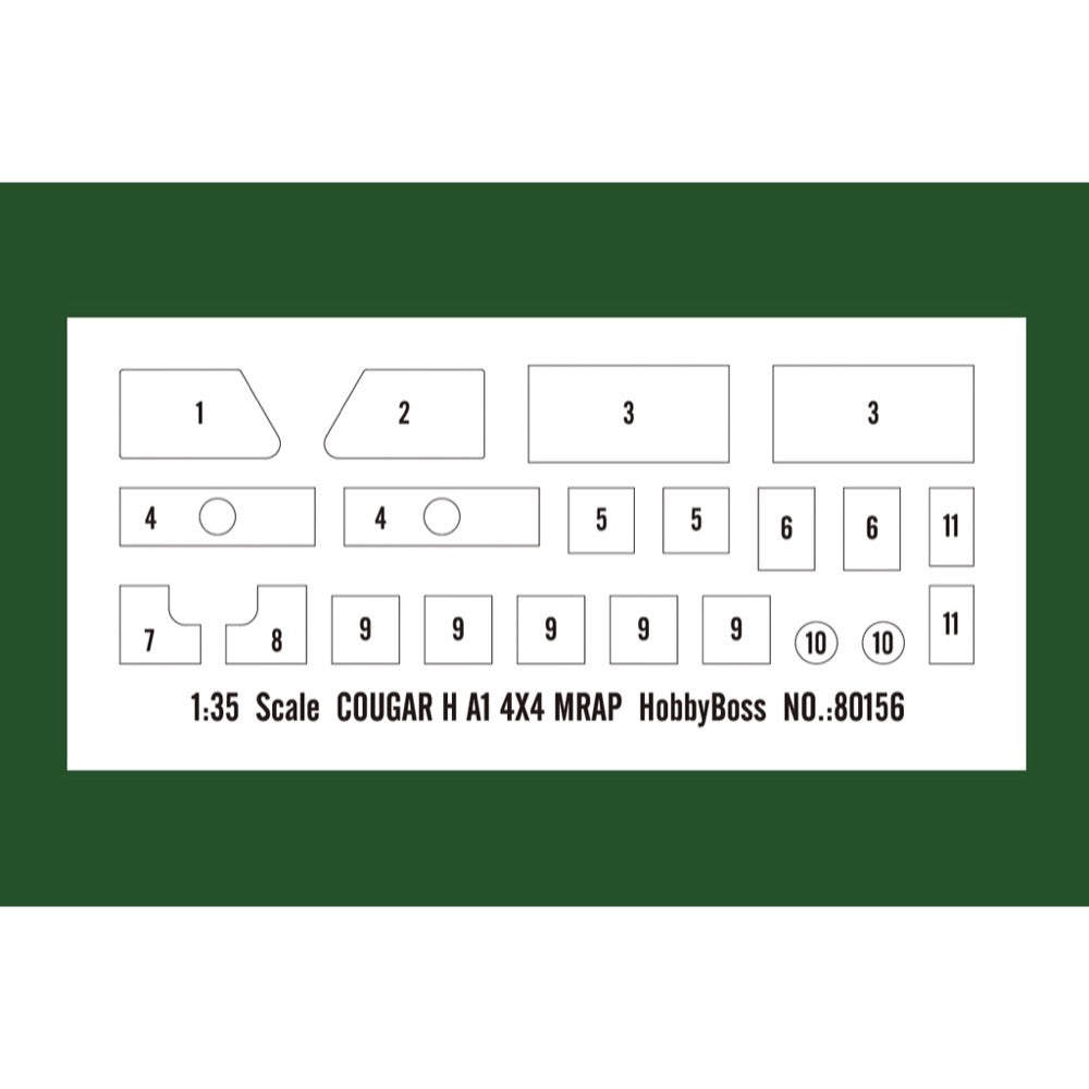 Hobby Boss 1/35 Cougar 4x4 MRAP Model Kit