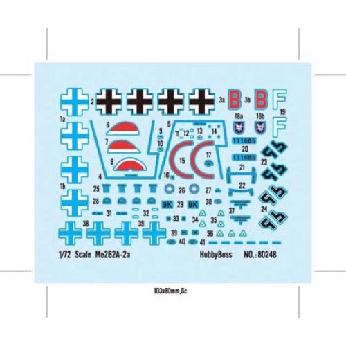 Hobby Boss 80248 1/72 Messerschmitt ME262A-1A