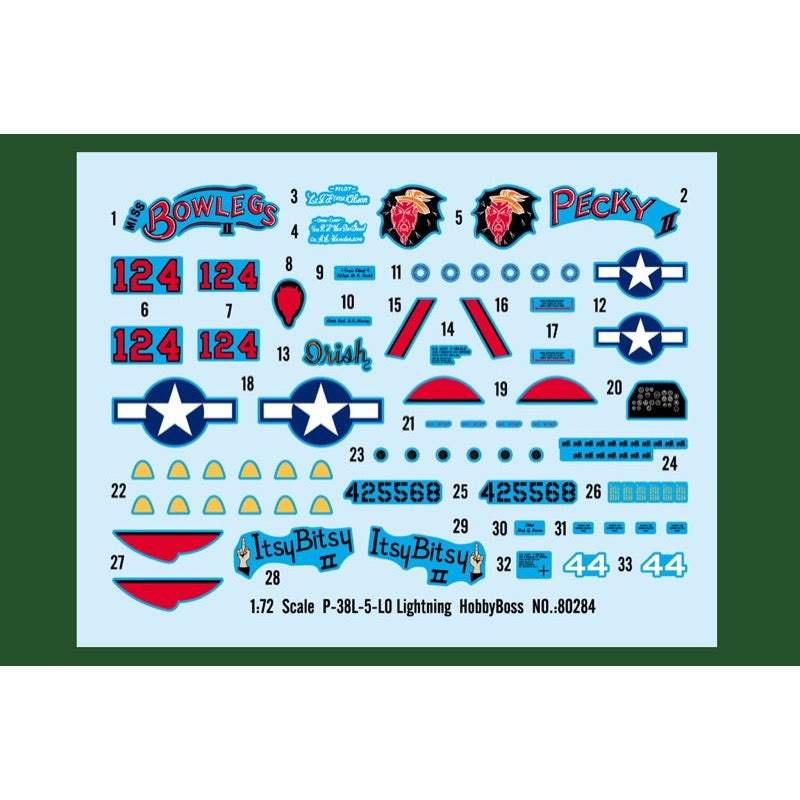 Hobby Boss 80284 1/72 P-38L-5-LO Lightning