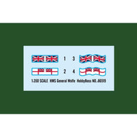 HobbyBoss 1/350 HMS General Wolfe Plastic Model Kit