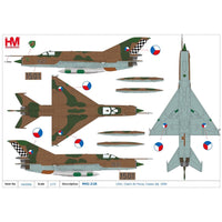 Hobby Master 1/72 MIG-21R 1501 Czech Air Force Caslav AB 1994
