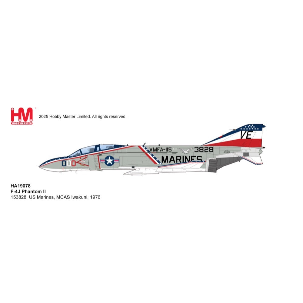 Hobby Master 19078 1/72 F-4J Phantom II 153828 US Marines MCAS Iwakuni 1976
