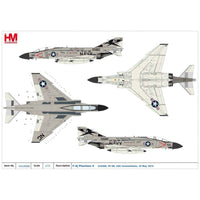 Hobby Master 1/72 F-4J Phantom II 155580 VF-96 USS Constellation 10 May 1975
