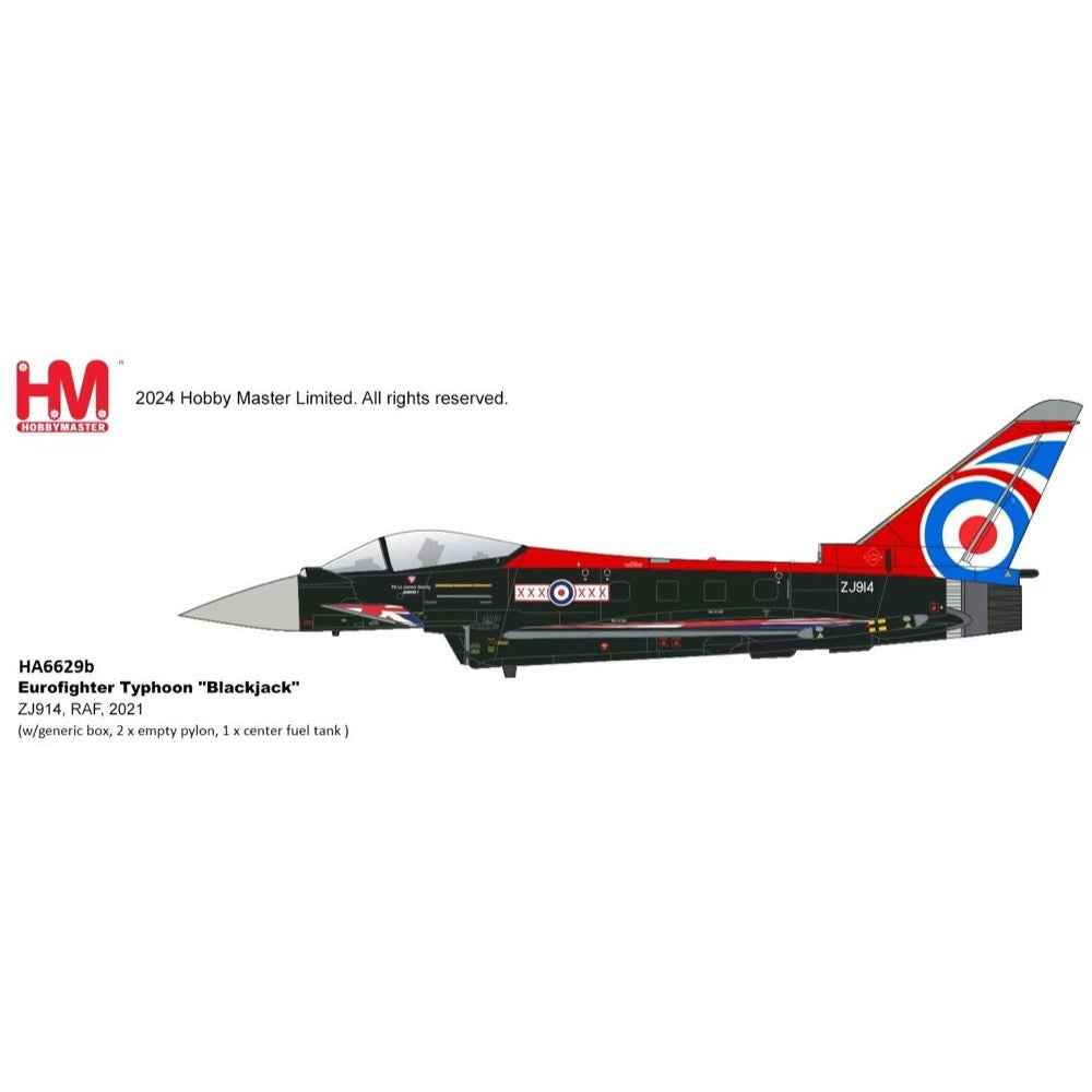 Hobby Master 6629b 1/72 Eurofighter Typhoon Blackjack ZJ914 RAF, 2021