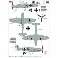 Hobby Master 1/48 BF 109G-5 Walter Dahl W.Nr.27112 3./JG 54 Russia December 1943